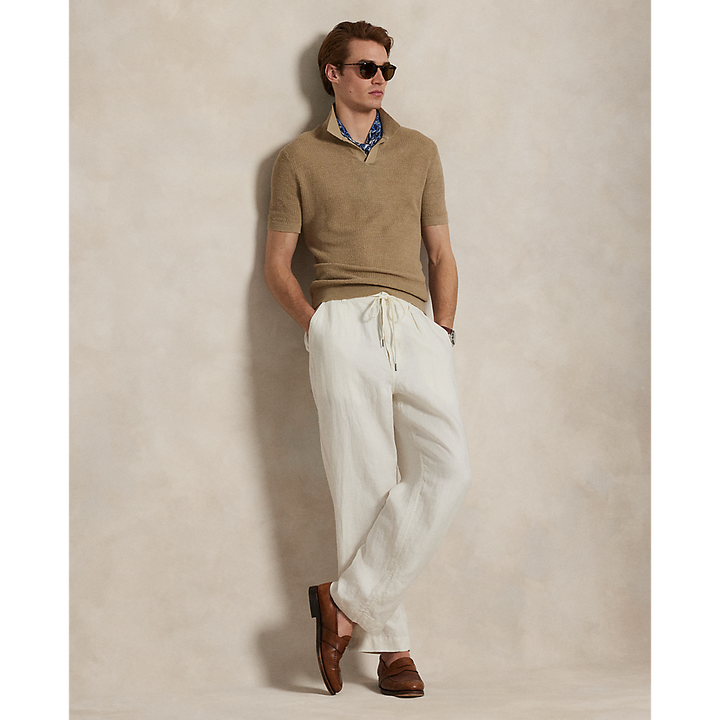 PRL Lateef Relaxed Fit Pleated Linen Trouser/Hlače 710971941002