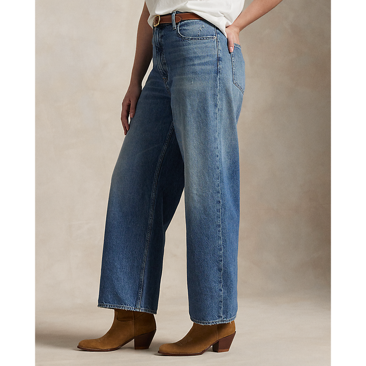 PRL High-Rise Wide-Leg Crop Jean/Traperice 211969377001