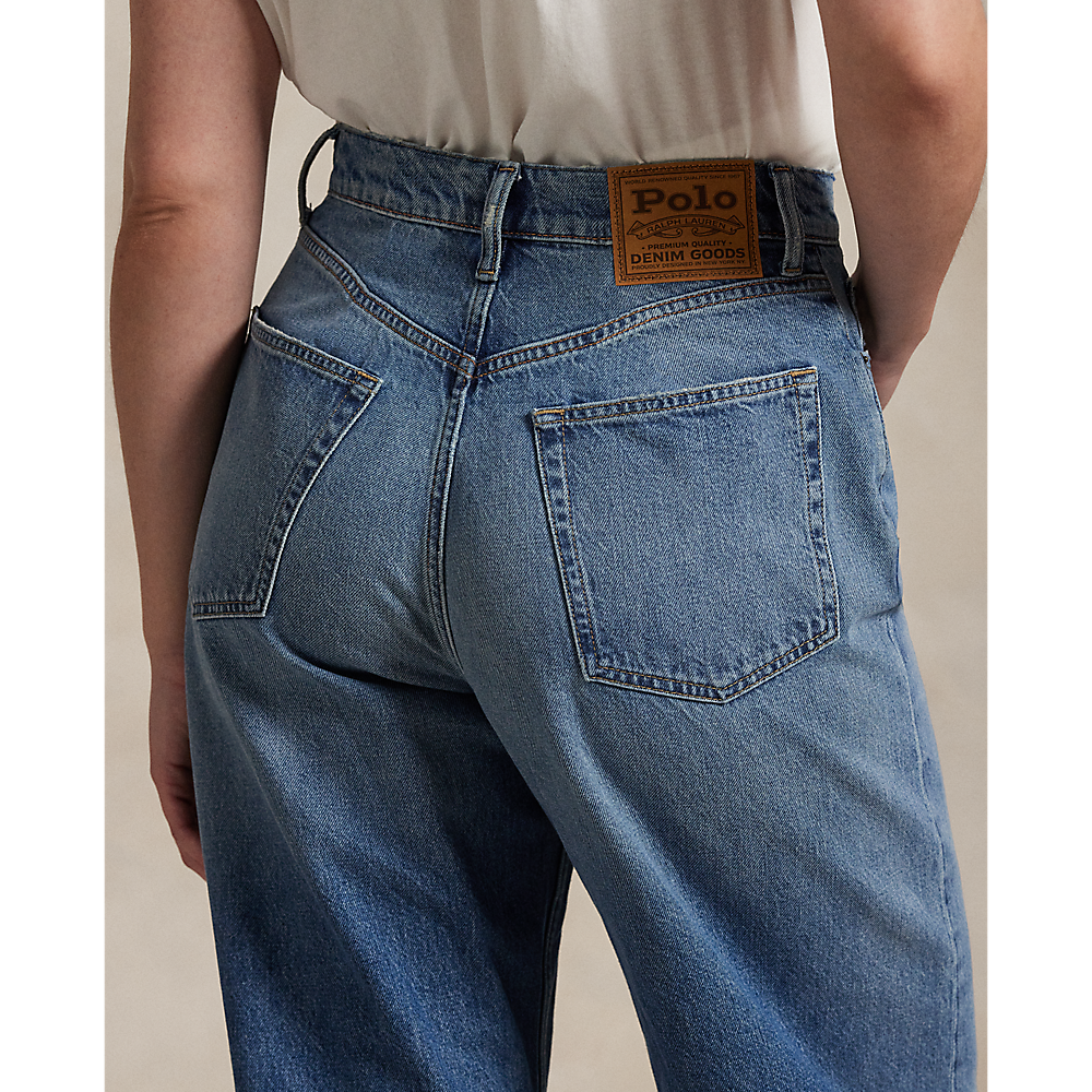 PRL High-Rise Wide-Leg Crop Jean/Traperice 211969377001