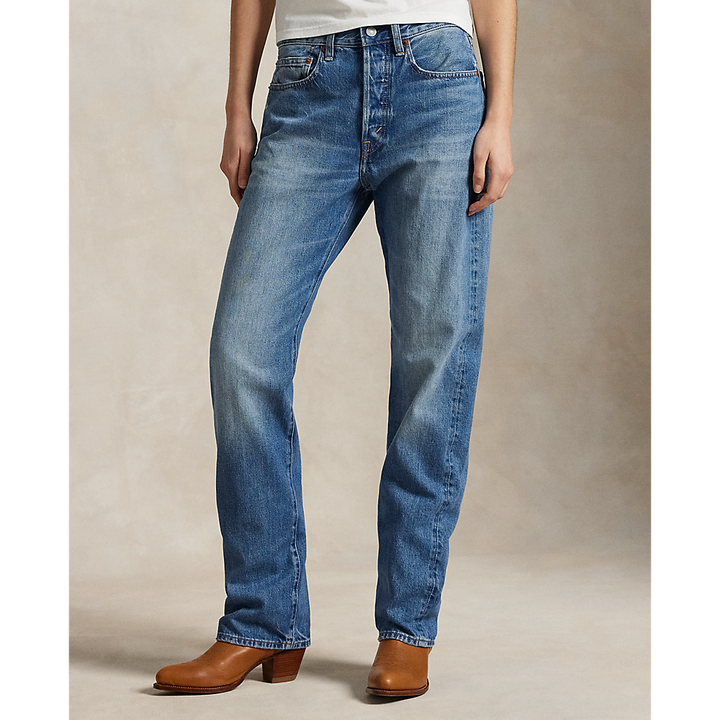 PRL High-Rise Relaxed Straight Jean/Traperice 211969410001