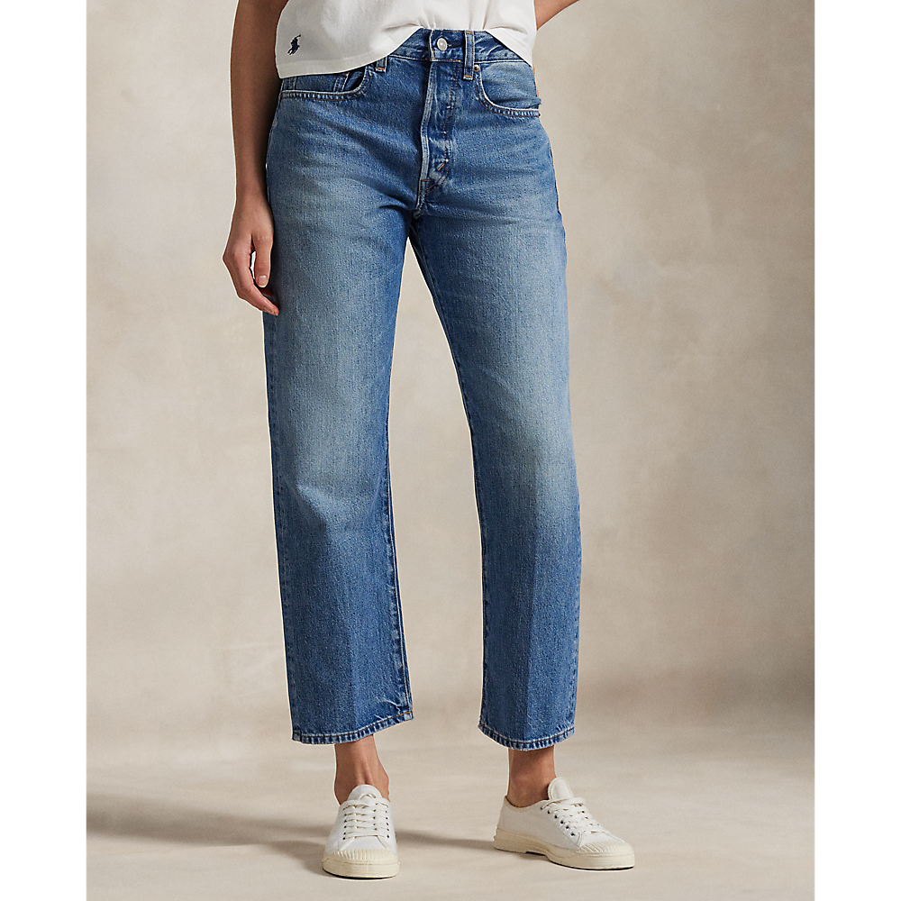 PRL High-Rise Relaxed Straight Crop Jean/ Traperice 211969411001