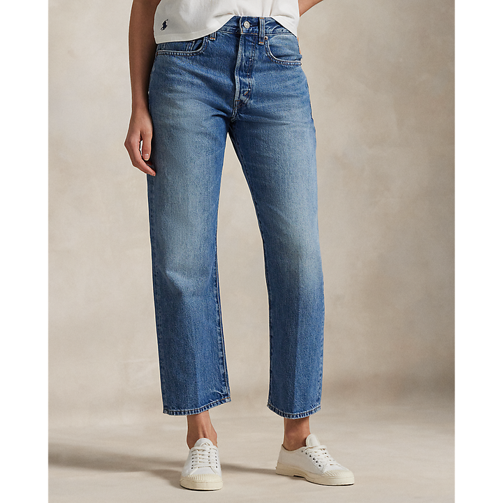 PRL High-Rise Relaxed Straight Crop Jean/ Traperice 211969411001