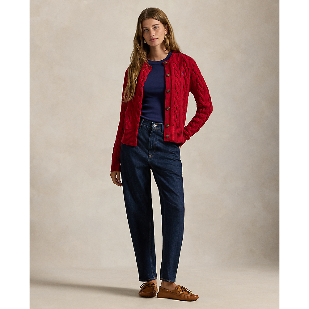 PRL Cable-Knit Wool-Cashmere Cardigan/Pulover 211972104013