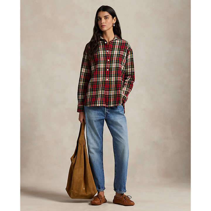 PRL  Relaxed Fit Plaid Cotton Twill Shirt/ Košulja211978159003