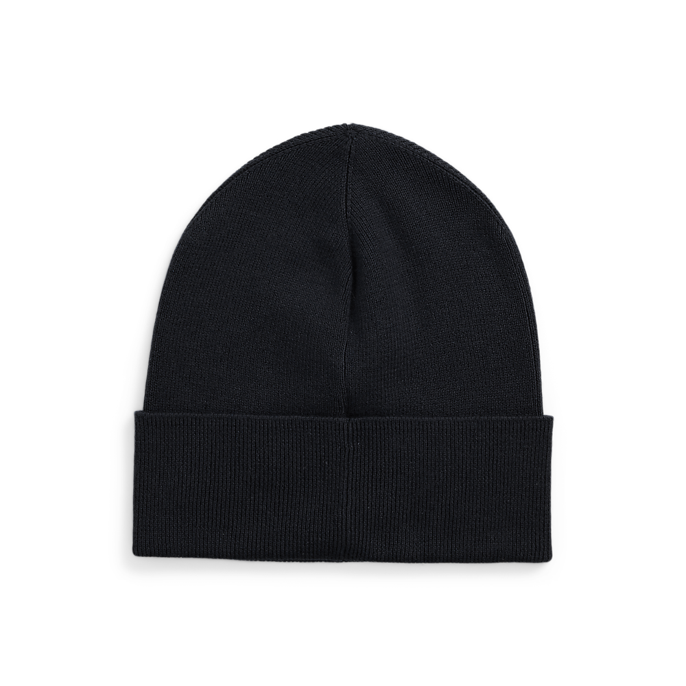 PRL Rib-Knit Cotton Beanie/Kapa 449959339001