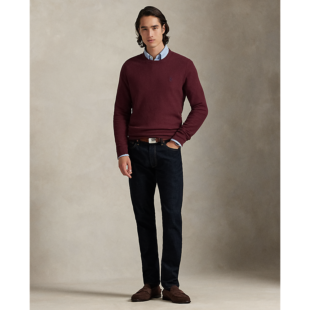PRL Mesh-Knit Cotton Crewneck Jumper/Pulover 710918163520