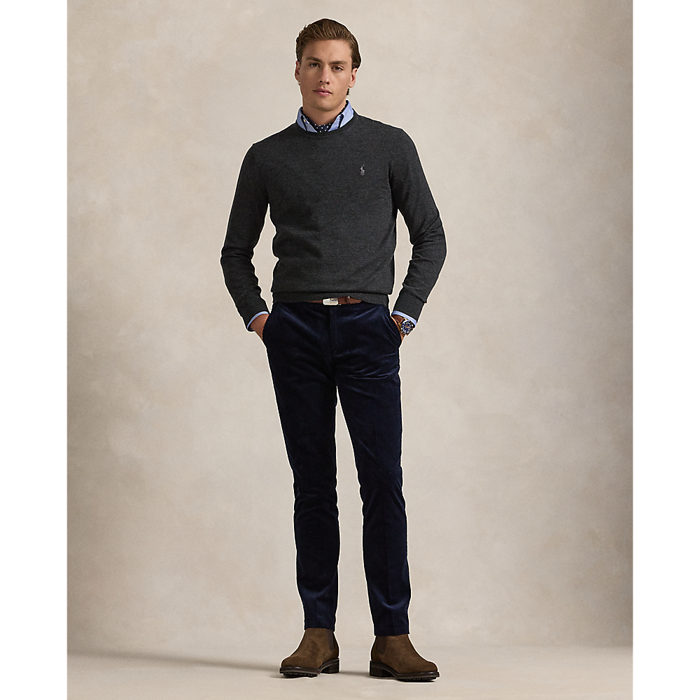 PRL Slim Fit Washable Wool Crewneck Jumper /Pulover 710946143003