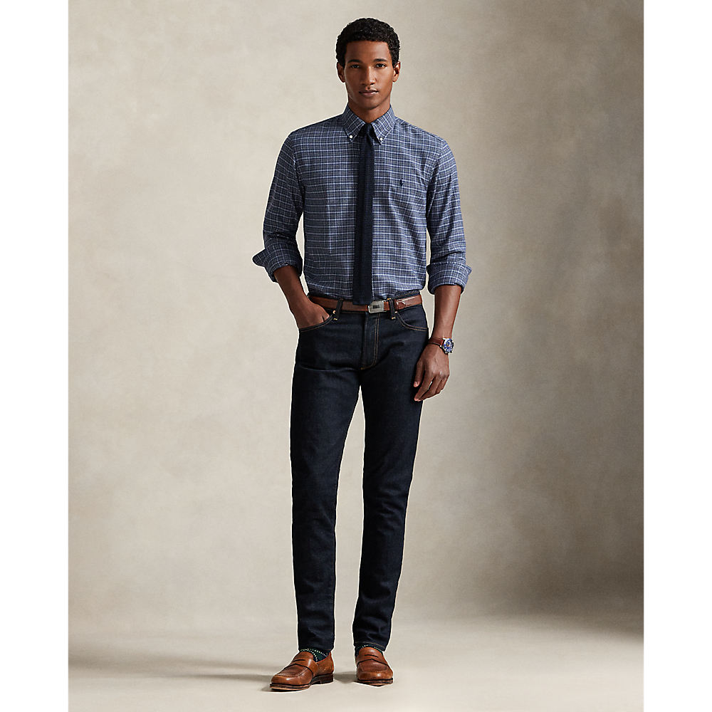 PRL Custom Fit Plaid Performance Twill Shirt/Košulja 710960607004