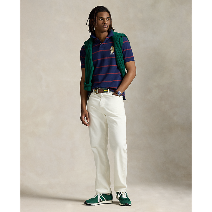 PRL Custom Slim Fit Bear Mesh Polo Shirt/Polo majica 710971839001