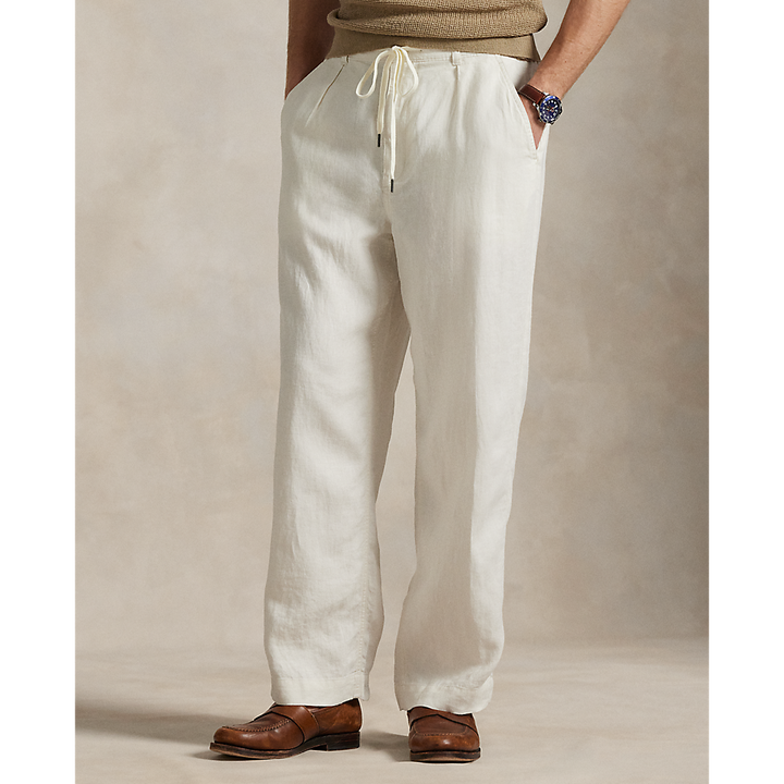 PRL Lateef Relaxed Fit Pleated Linen Trouser/Hlače 710971941002
