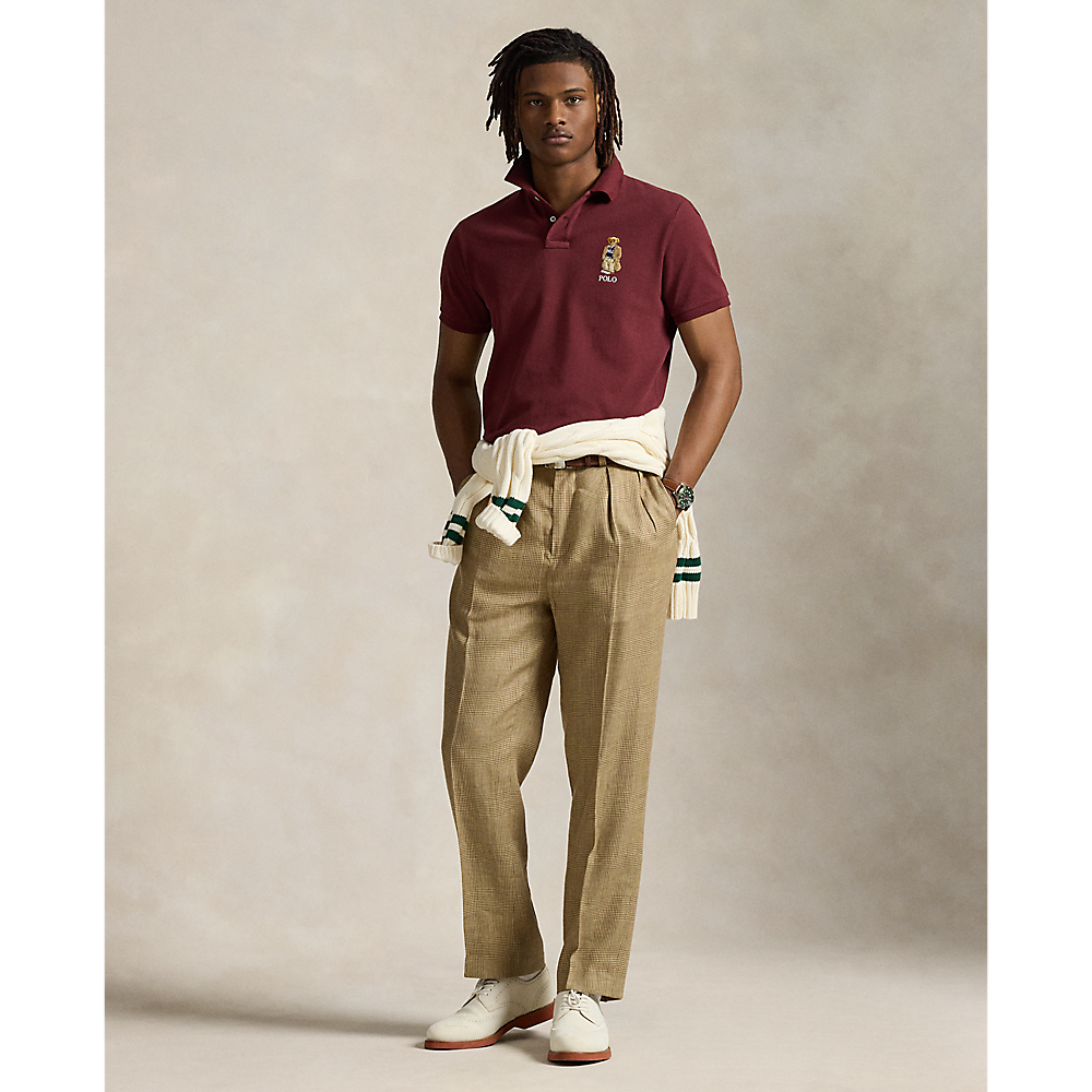 PRL Custom Slim Fit Bear Mesh Polo Shirt/Polo majica 710973159001