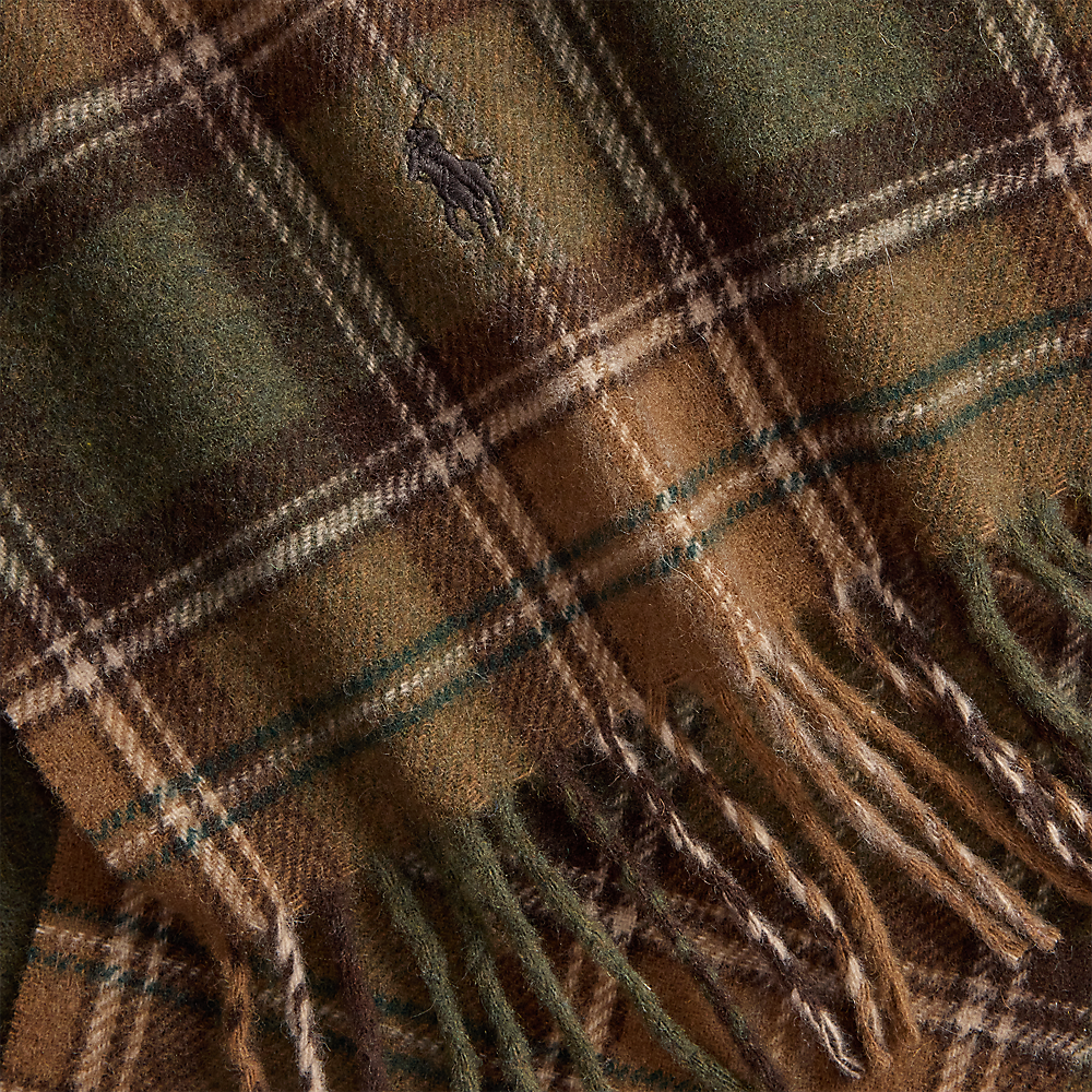 PRL Tartan Fringe Wool Scarf/Šal 449959354010