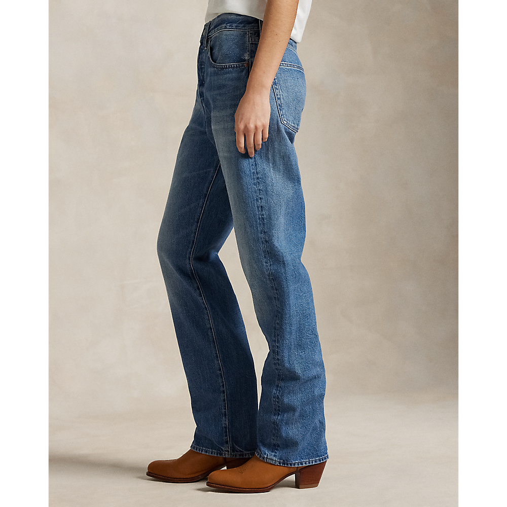 PRL High-Rise Relaxed Straight Jean/Traperice 211969410001
