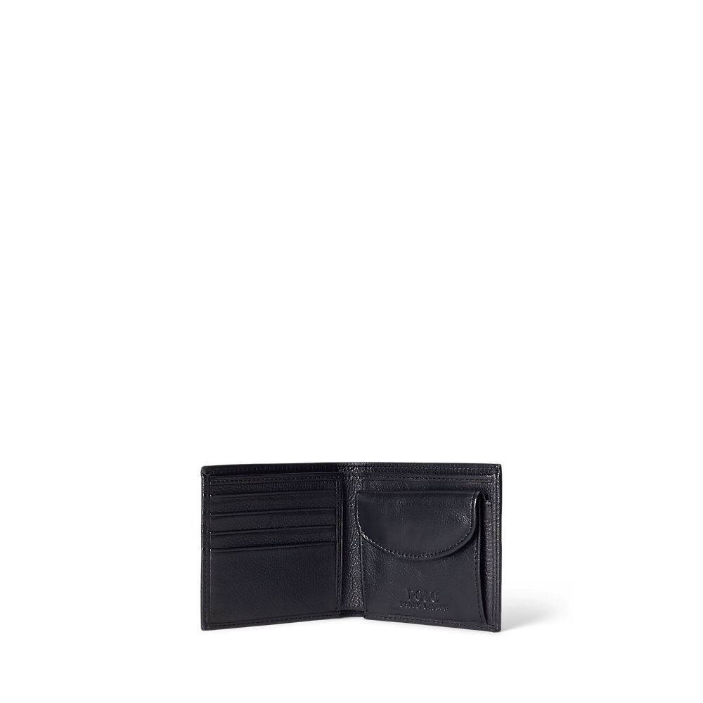PRL Pebbled Leather Billfold Coin Wallet/Novčanik 405914235002