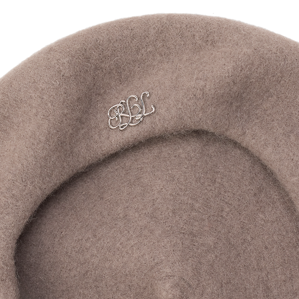 LRL Scrpt-Logo Felted Wool Beret/Kapa 454P04546004