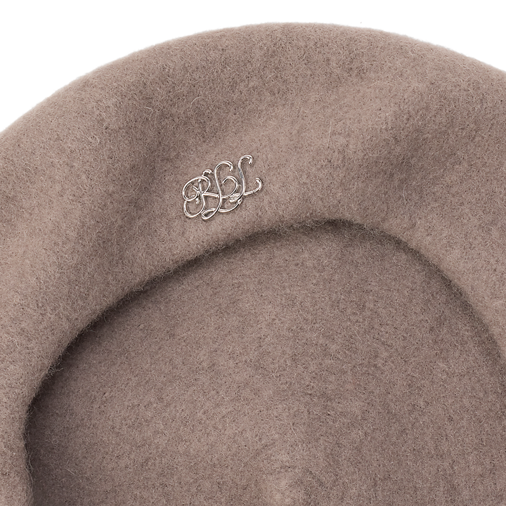 LRL Scrpt-Logo Felted Wool Beret/Kapa 454P04546004