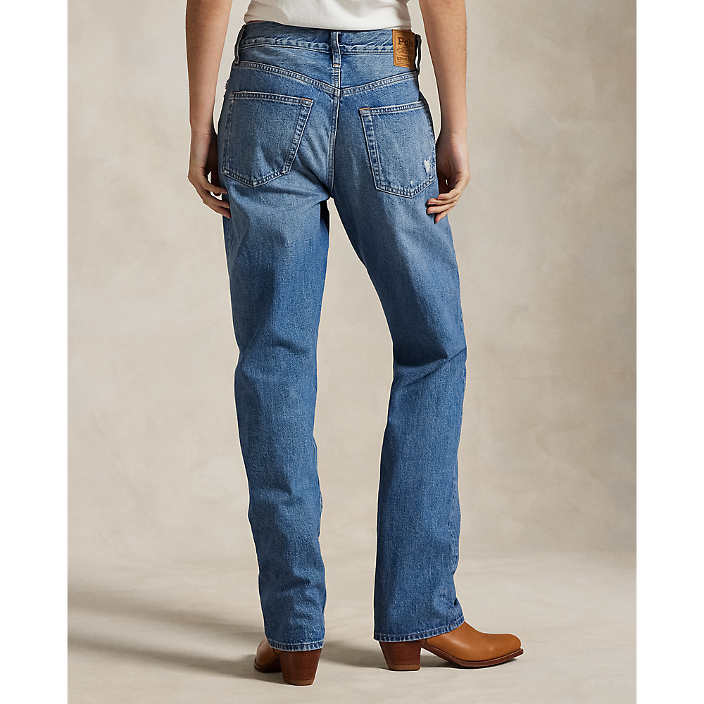 PRL High-Rise Relaxed Straight Jean/Traperice 211969410001