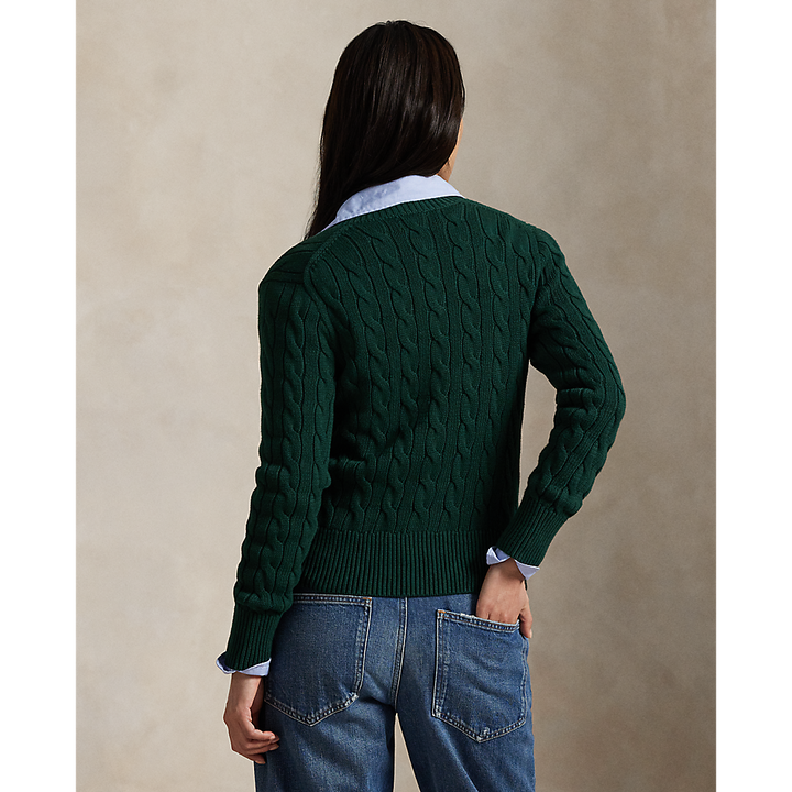 PRL Cable-Knit Cotton Crewneck Cardigan /Pulover211971868017