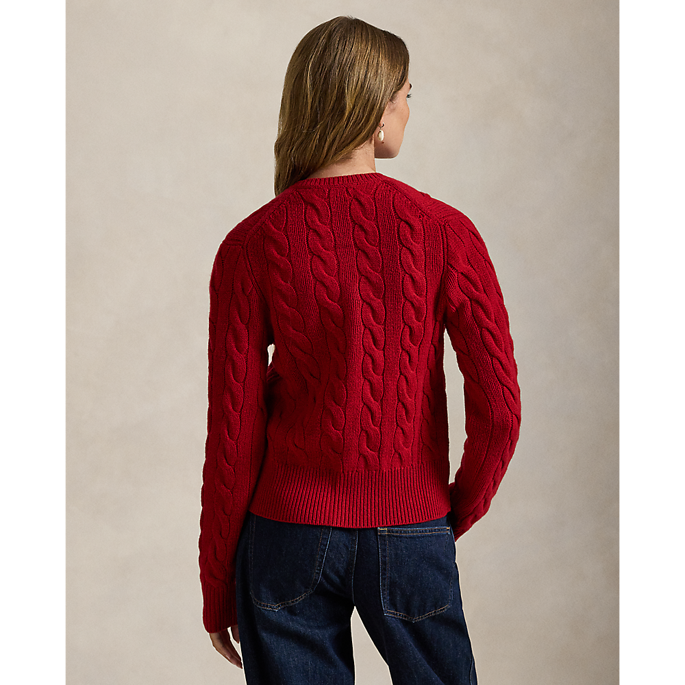 PRL Cable-Knit Wool-Cashmere Cardigan/Pulover 211972104013