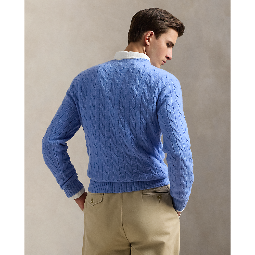 PRL Cable-Knit Wool-Cashmere Jumper/Pulover 710876762032