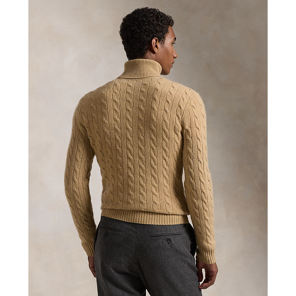 PRL Cable Wool-Cashmere Roll neck Jumper/Pulover 710876836006
