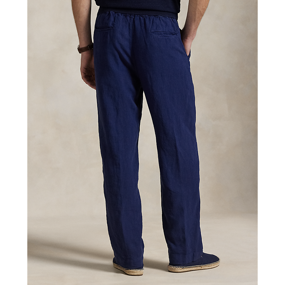 PRL Lateef Relaxed Fit Pleated Linen Trouser/Hlače 710971941001