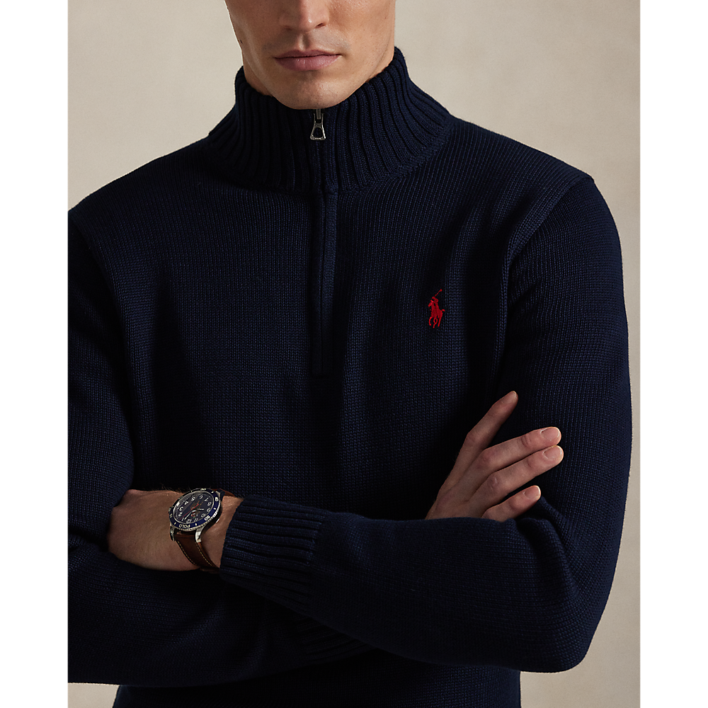 PRL Cotton Quarter-Zip Jumper/Pulover 710859939002