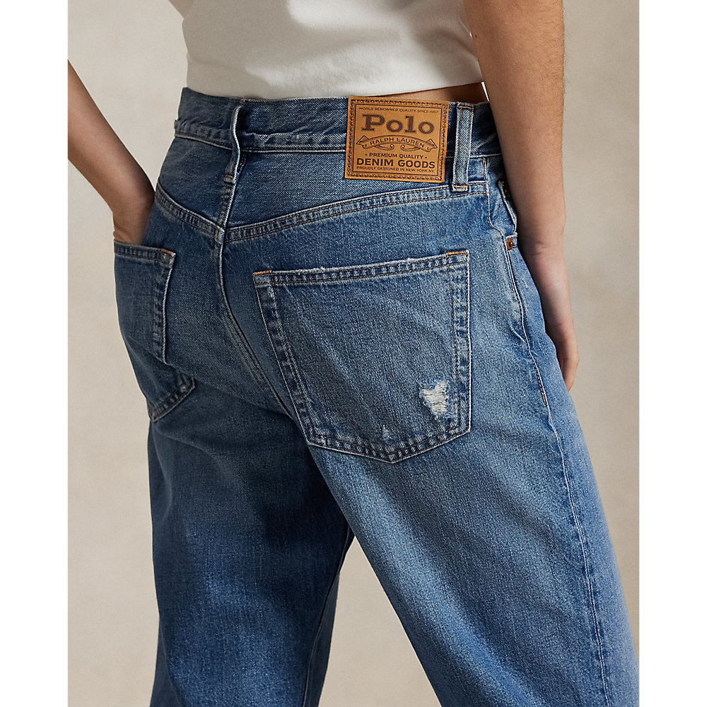PRL High-Rise Relaxed Straight Jean/Traperice 211969410001