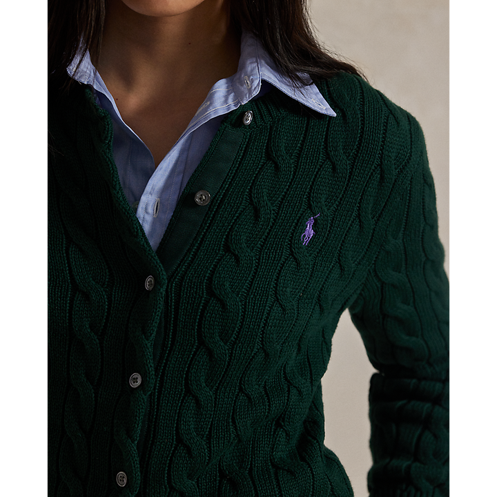 PRL Cable-Knit Cotton Crewneck Cardigan /Pulover211971868017