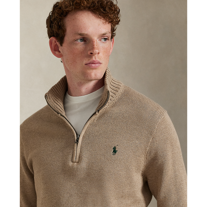 PRLCotton Quarter-Zip Jumper/Pulover 710859939510