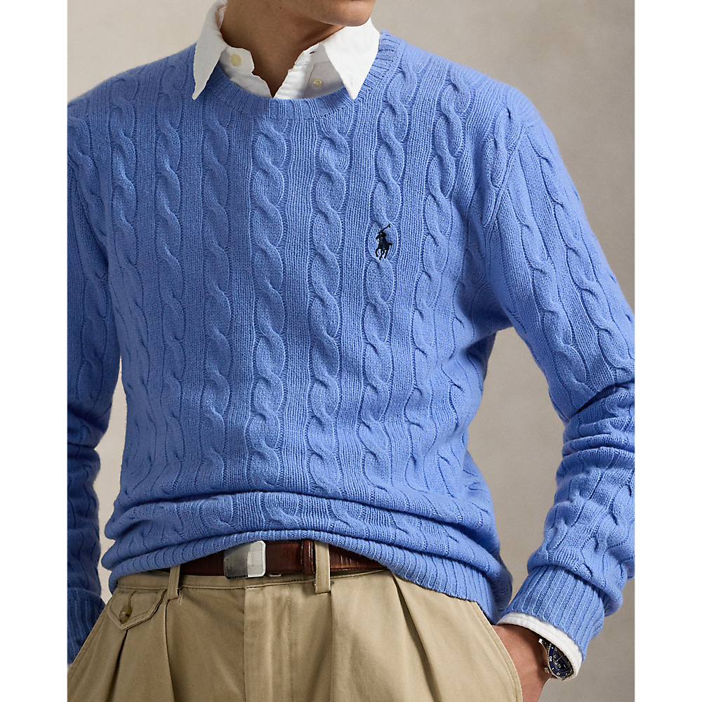 PRL Cable-Knit Wool-Cashmere Jumper/Pulover 710876762032