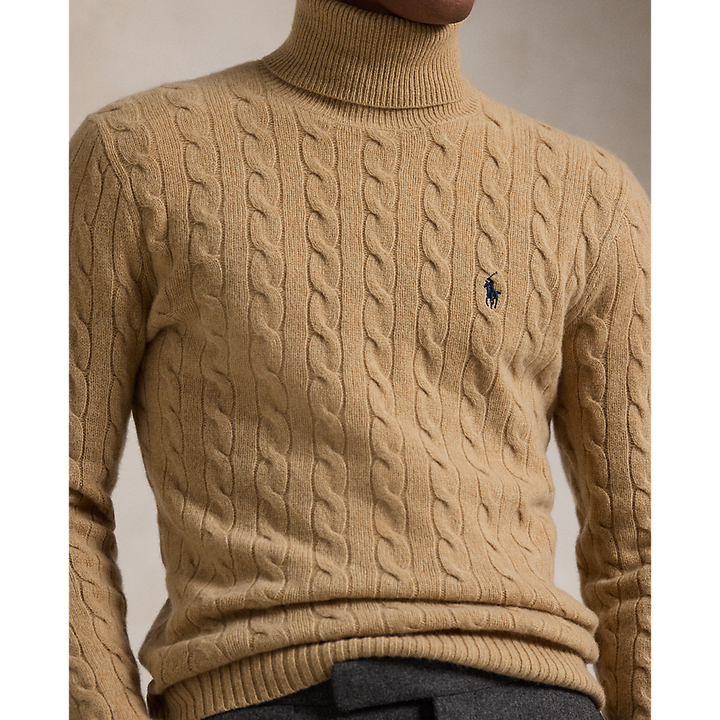 PRL Cable Wool-Cashmere Roll neck Jumper/Pulover 710876836006