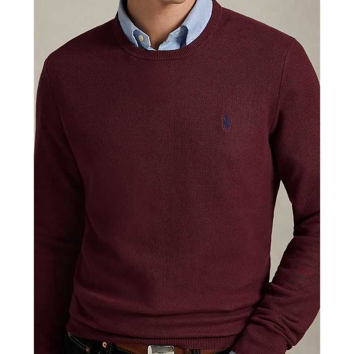 PRL Mesh-Knit Cotton Crewneck Jumper/Pulover 710918163520