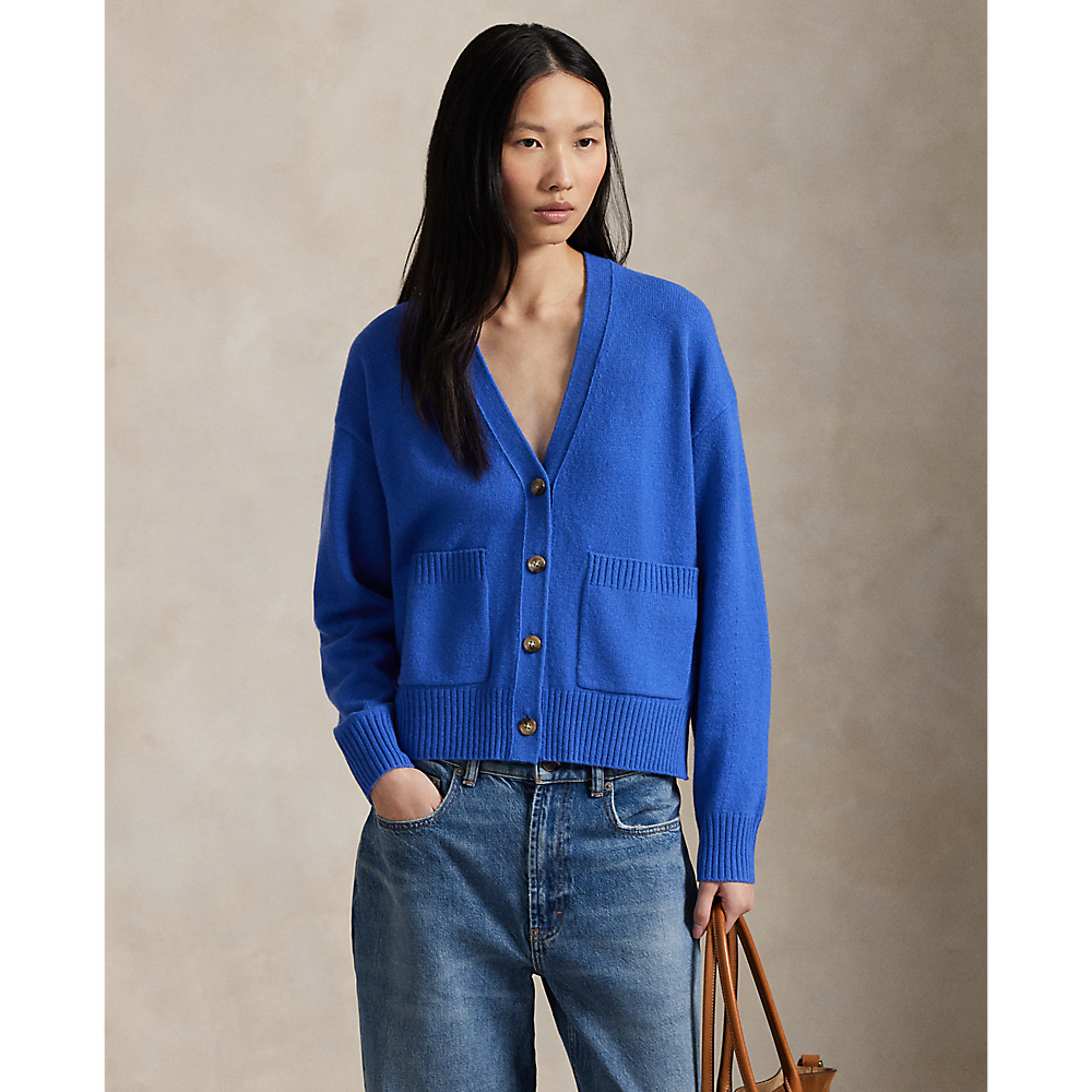 PRL Wool-Blend V-Neck Cardigan/Pulover 211914536012