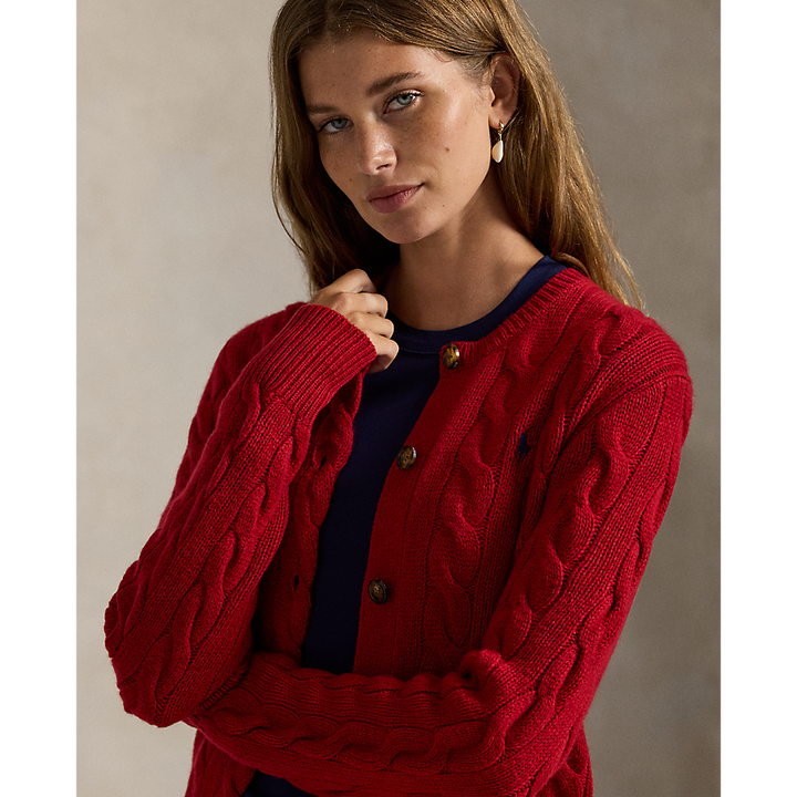 PRL Cable-Knit Wool-Cashmere Cardigan/Pulover 211972104013