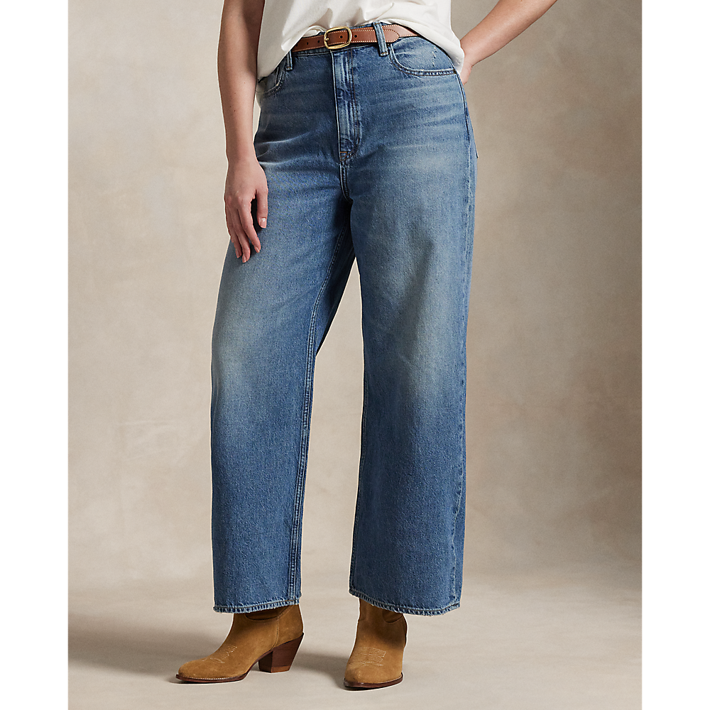 PRL High-Rise Wide-Leg Crop Jean/Traperice 211969377001
