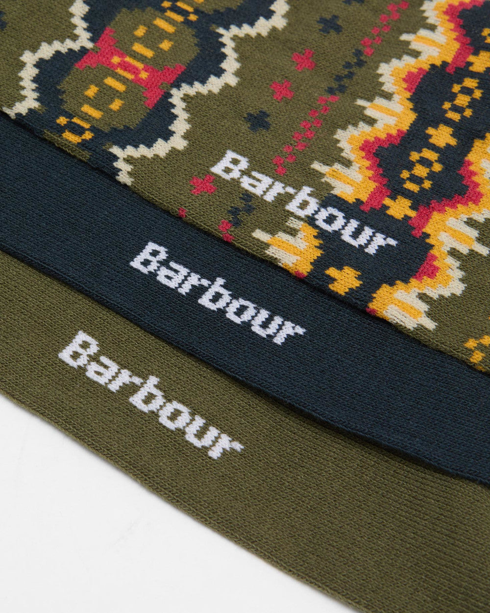 Barbour Case Sock Gift Set/Čarape 3/1 MGS0099