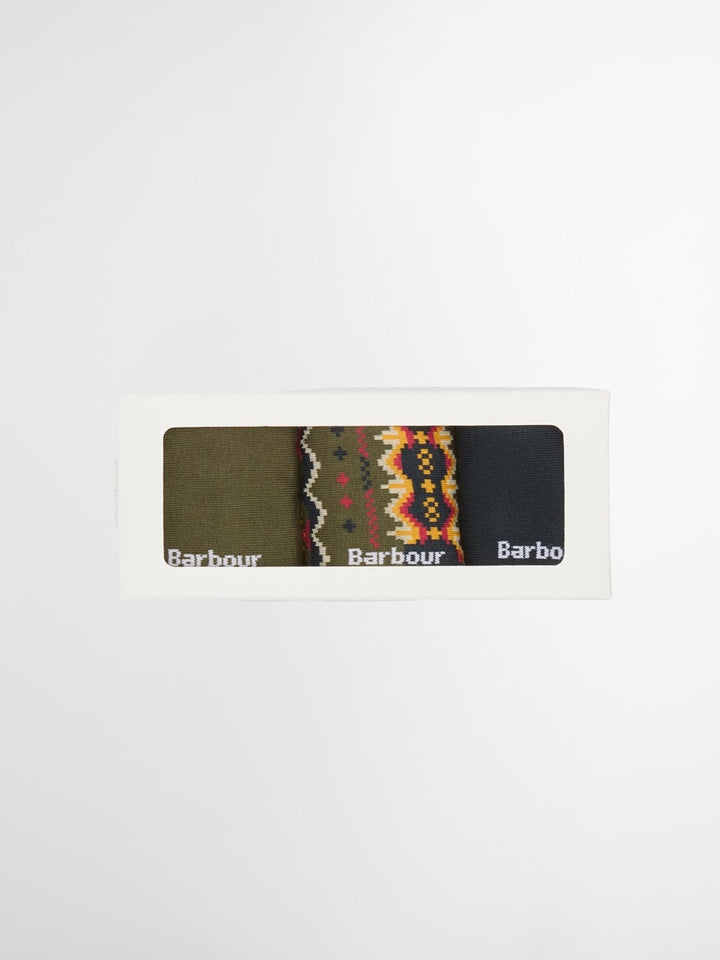 Barbour Case Sock Gift Set/Čarape 3/1 MGS0099