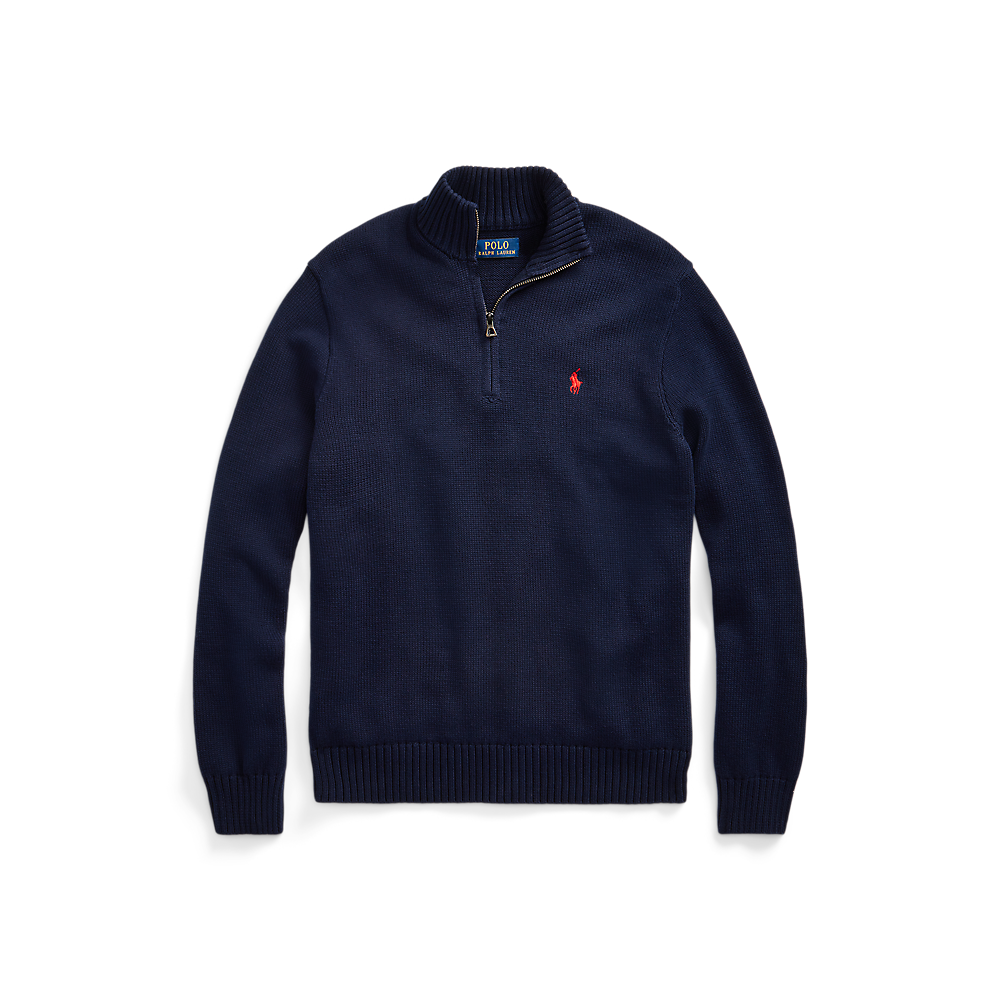 PRL Cotton Quarter-Zip Jumper/Pulover 710859939002