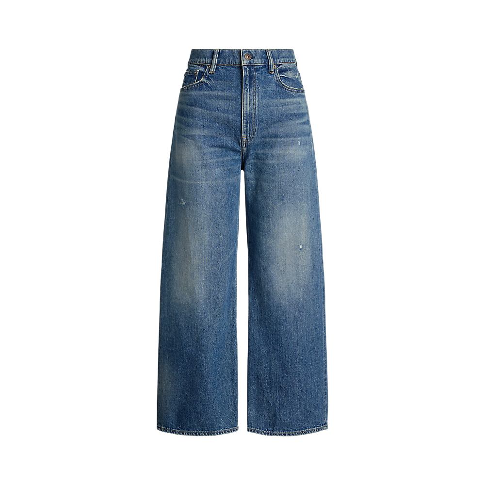 PRL High-Rise Wide-Leg Crop Jean/Traperice 211969377001