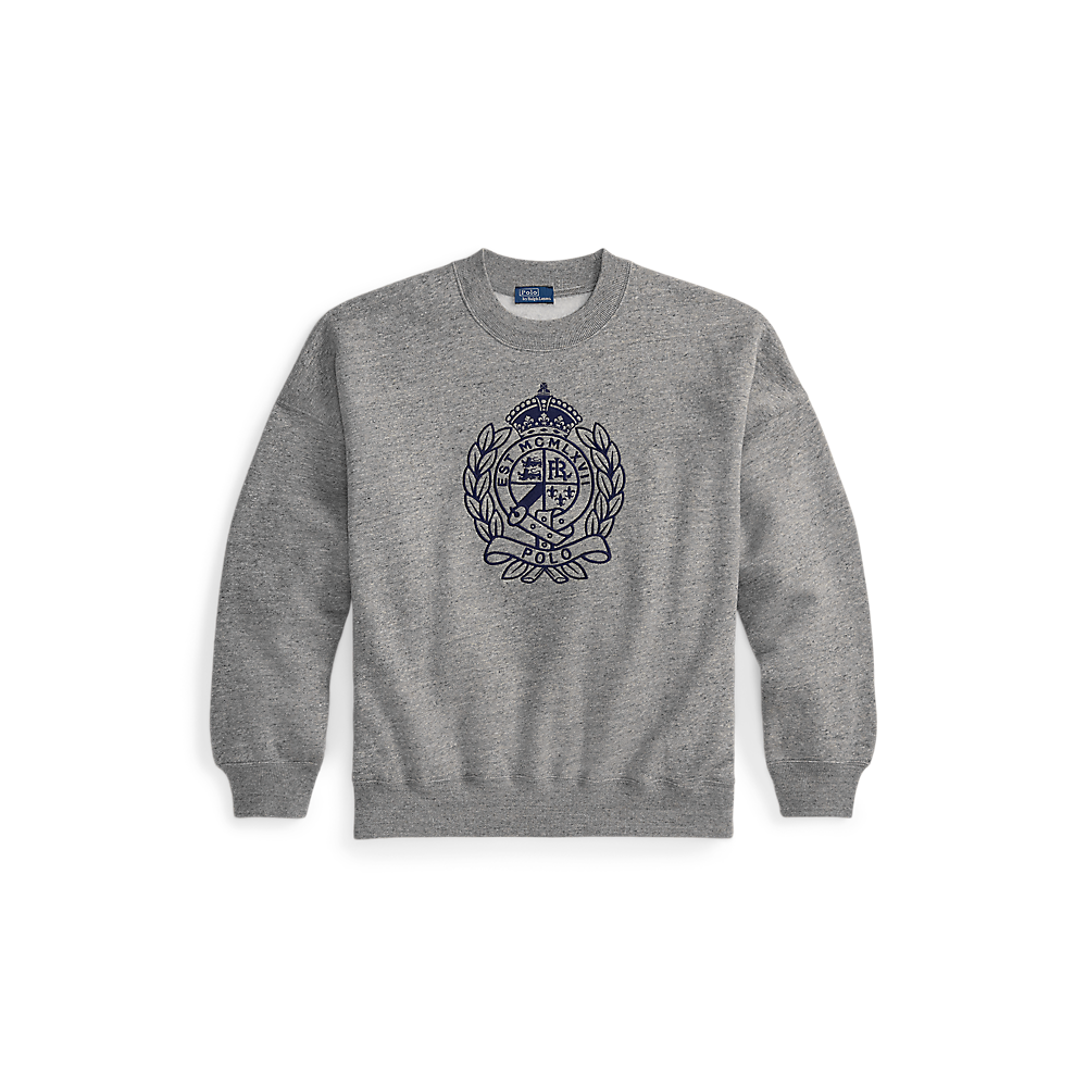 PRL Embroidered-Crest Fleece Crewneck/Pulover 211971754001