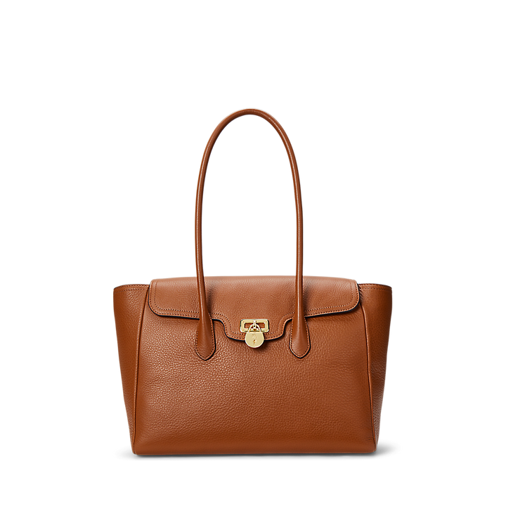 LRL Pebbled Leather Large Tanner Satchel/Torba 431966862002