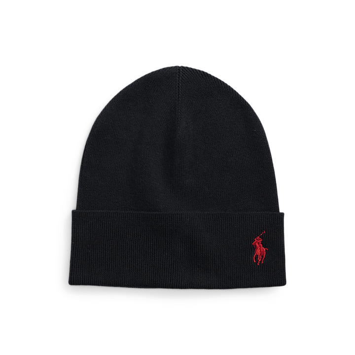 PRL Rib-Knit Cotton Beanie/Kapa 449959339001