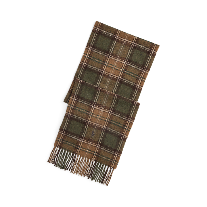 PRL Tartan Fringe Wool Scarf/Šal 449959354010