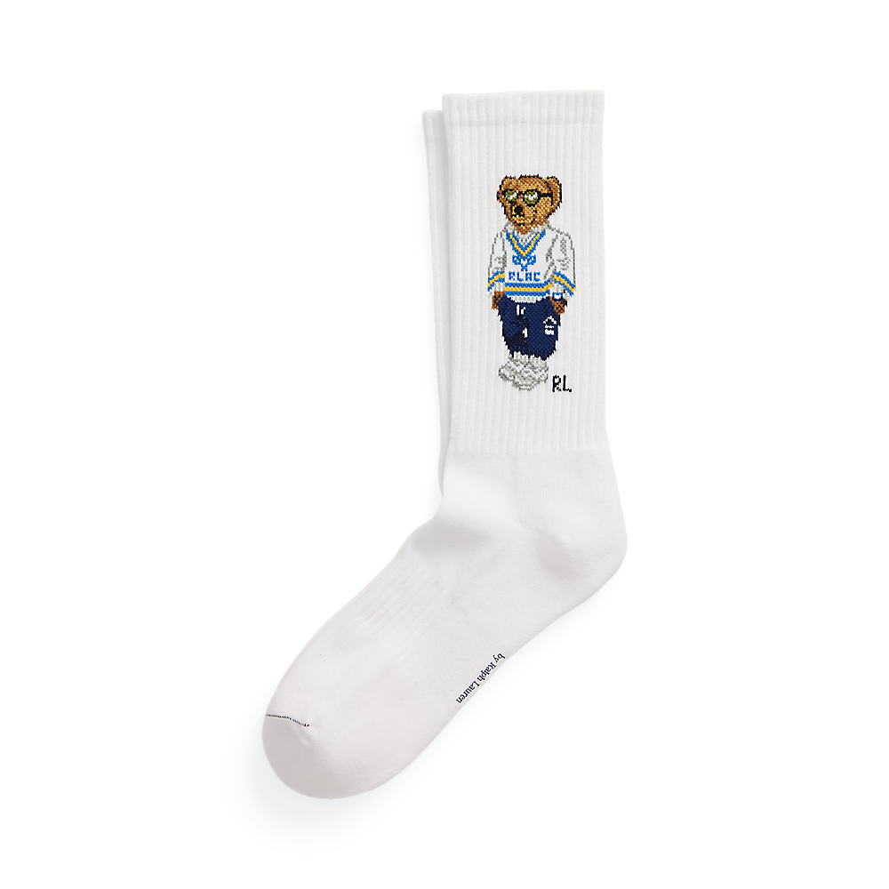 PRL Bear Cotton-Blend Crew Socks/Čarape 449973027002