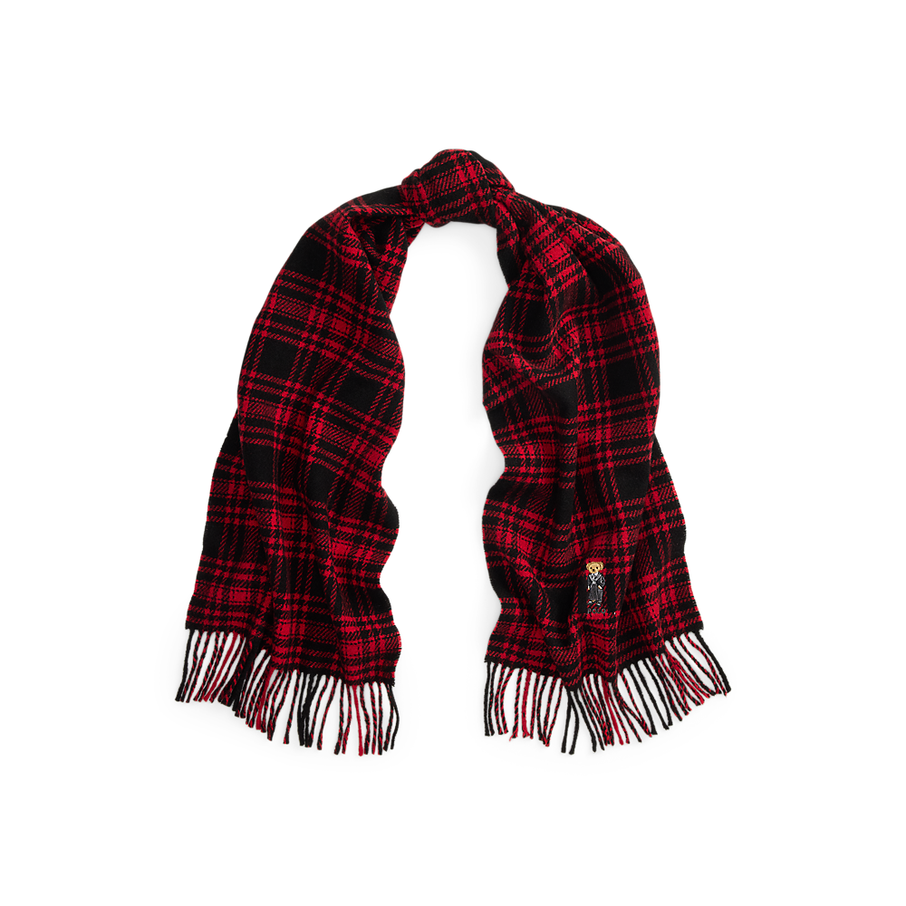 PRL Polo Bear Fringe Wool Scarf /Šal 455P04648001
