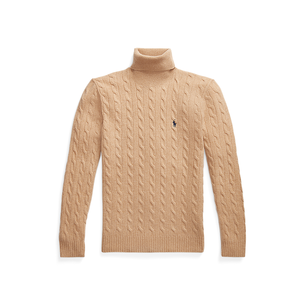 PRL Cable Wool-Cashmere Roll neck Jumper/Pulover 710876836006