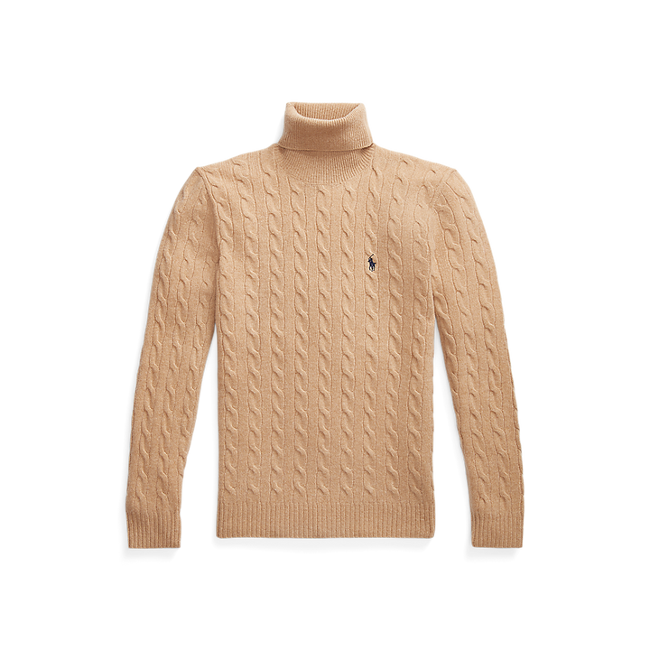 PRL Cable Wool-Cashmere Roll neck Jumper/Pulover 710876836006