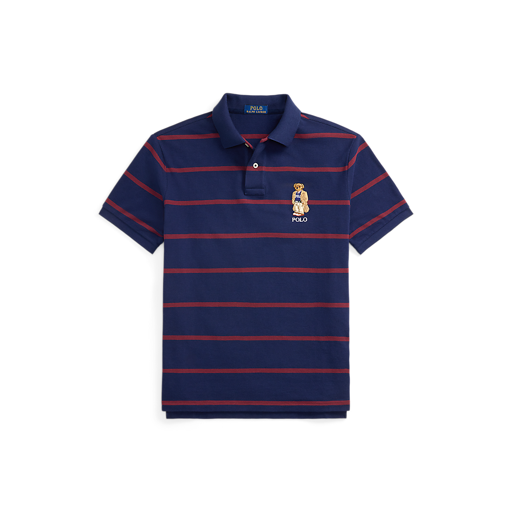 PRL Custom Slim Fit Bear Mesh Polo Shirt/Polo majica 710971839001