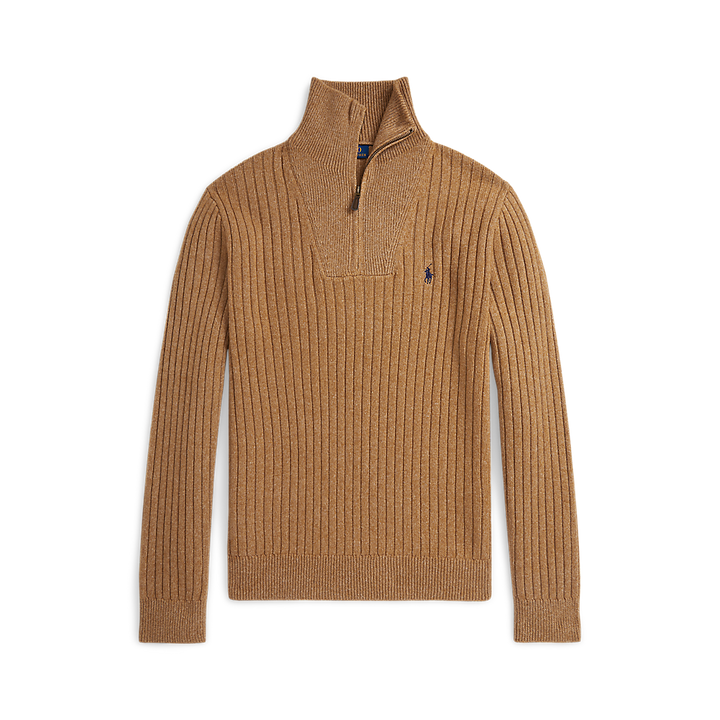 PRL  Rib-Knit Wool-Cotton Sweater/ Pulover 710974167002